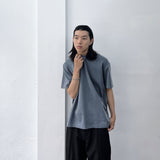 ミスト グレー ウォッシュド Tシャツ