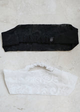 Lace Leaf Mesh Hair Band_White