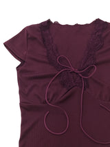 Vintage Rose Puff Top