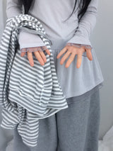 シフォンフリルラインドレス