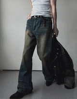 Denny flare maxi denim pants