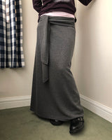 Elon String Tie Long Skirt