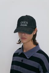 ONE’S classic ball cap (black denim)