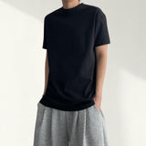 モック インシジョン スパンデックス ショートスリーブ Tシャツ
