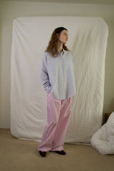 Stripe easy pants_pink