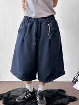 Value Keyring Circle Pintuck Bermuda Shorts 4 color