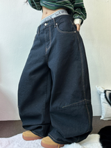 STITCH BALLOON DENIM PANTS 💙S-XL🖤