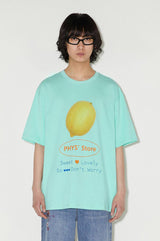 サマーショートスリーブTシャツ ウィズ カラーブロッキング＆ブレーザブルプリントカジュアルウェア