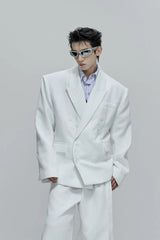 Waffle Textured Pearl Blazer