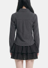Ariane Check Shirring Shirt