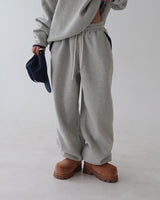 [UNISEX] Coloring fleece half zip-up & jogger pants set