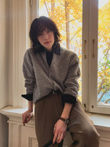 Tenro wool knitwear cardigan