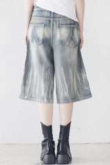 (Unisex) レークウォッシングハーフパンツ