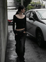 26FW★ SCULPTED U-NECK LONG SLEEVE