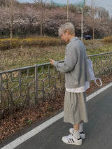 Wide Sweat Bermuda Pants 3C