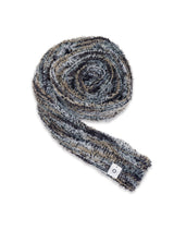 O Logo Fluffy Muffler / Black Multy