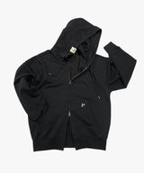 Circle to Clover, 2way Hood Zip Up [Black]