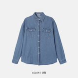 LMN フリックツーポケットバイオデニムシャツ (3 colors)