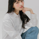  BASIC MELLOW EMBROIDERY SHIRT (WHITE)