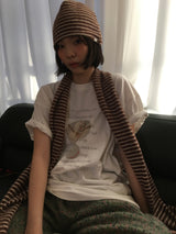 Merlot Stripe Muffler (3 Colors)
