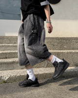Dera Side Snap Bermuda Denim Pants