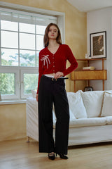MOON NIGHT WIDE PANTS / BLACK