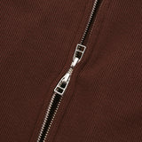 Fickle 2-WAY full zip-up / Brown