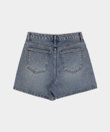 [B-DENIM] WASHING SHORTS 012 - BLUE
