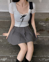 Lulu Short-Sleeved Knitwear & Cap Sleeveless