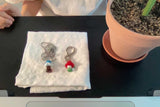 Mushroom keyring