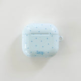 ベイビーブルー ミニ ドット AirPods ケース