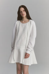 Fur Ribbon Bolero White