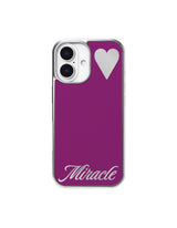 Miracle Magsafe Mirror Silver Glass Bumper Case(Purple)