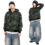 Vintage Work Camo Hooded Jacket