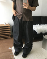 Bandana Tie Denim Pants