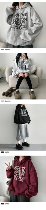 Peck fleece oversized hoodie