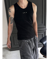 [S/S] Stud golgi sleeveless(2color)