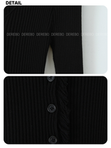 Elise Knitwear Pleats Skirt Cardigan Two-Piece