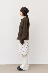 (W) Turtle Button Beanie
