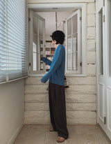 Loader Pintuck Stripe Wide Slacks