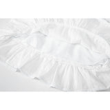 FREEZIA MIDI SKIRT-WHITE