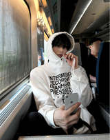 cosyharu trimming hood t-shirt