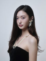 Pearl star necklace