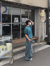 メイ ストラップデニムパンツ 2C