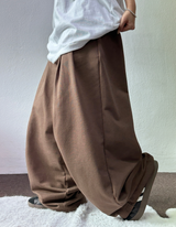 FRONT TWO PINTUCK BALLOON PANTS 🩶🤍🖤🍘5COLOR