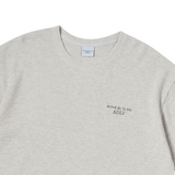 25SS エンボロゴワッフルショートスリーブTシャツ アイボリー
