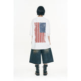 Vintage USA Flag Short Sleeve - White