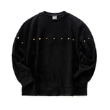Single Line Stud Sweatshirt Black
