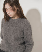 WOOL BRUSHED SWEATER [GRAY]