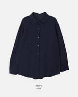 #ベーシックレーヨンルーズフィットシャツ (4color)